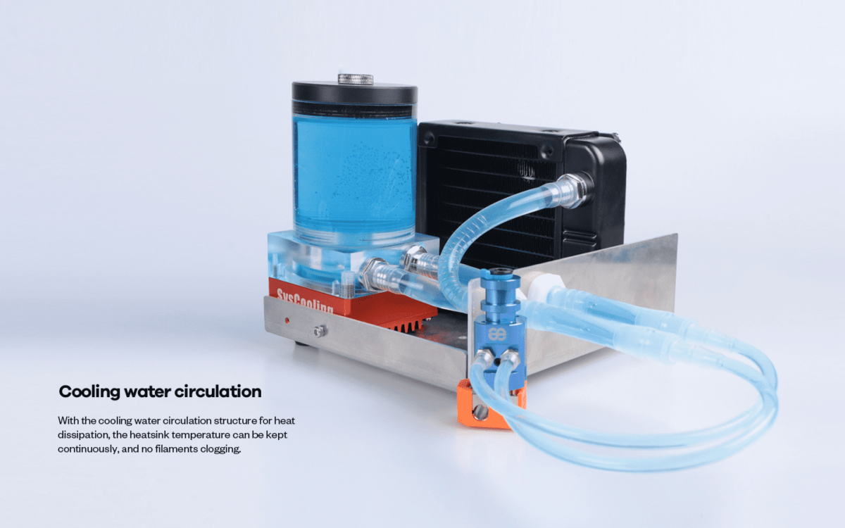 Dragon Water Cooled Hotend Blue ST Unique Prints